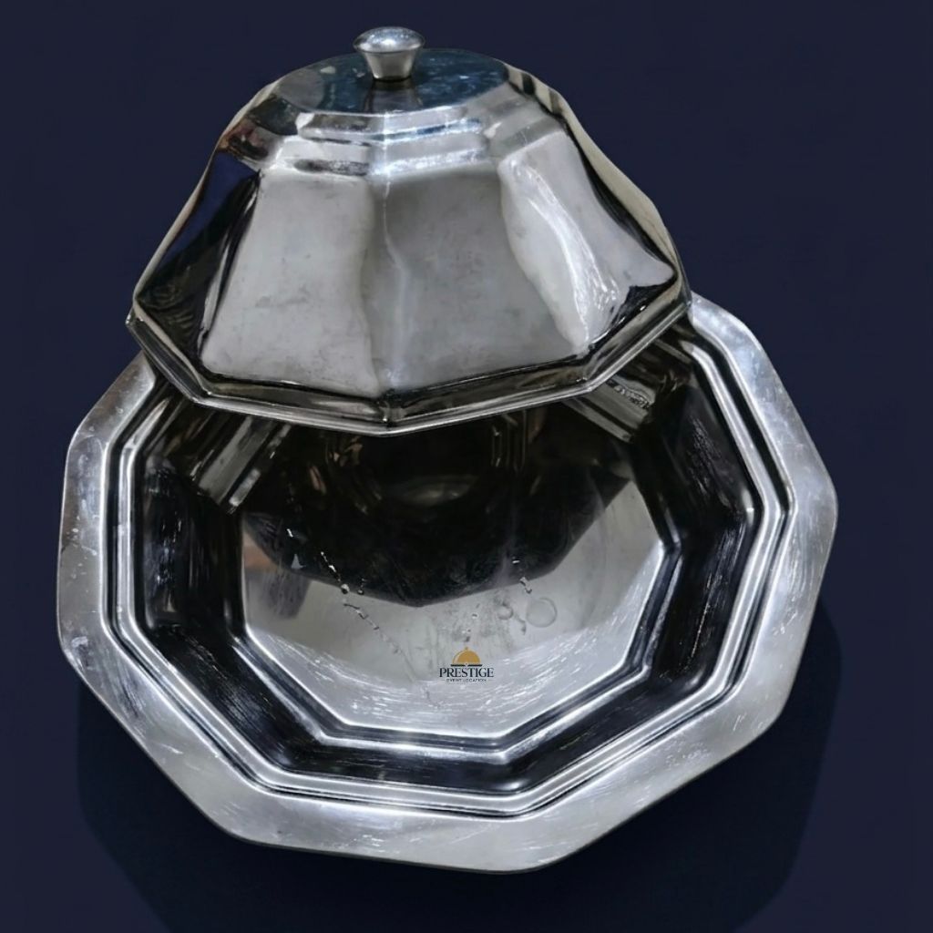 Soupière octogonale inox